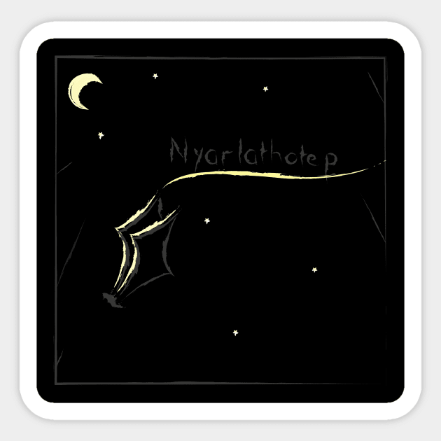 Starry Wisdom Album by Nyarlathotep Sticker by Lunalora